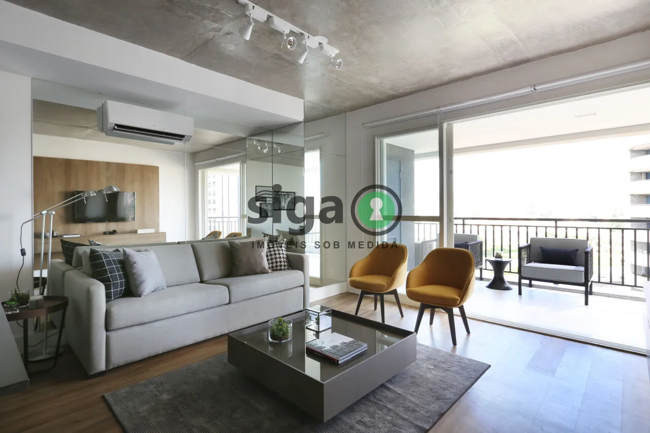 Foto do imóvel APATAMENTO MOBILIADO PARA VENDA NO BROOKLIN COM 1 DORMITORIO