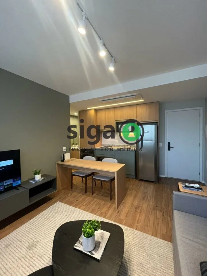 Imagem Apartamento á venda 38m² com vaga todo mobiliado localizado na Chácara Santo Antônio, São Paulo