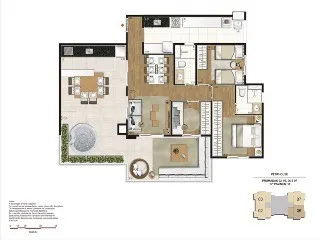 Imagem Lindo Apartamento à Venda na Vila Mariana com 3 Quartos, 1 Suíte e 3 Vagas de Garagem - 117m² - RESIDENCIAL CLASS VARANDA MARIANA