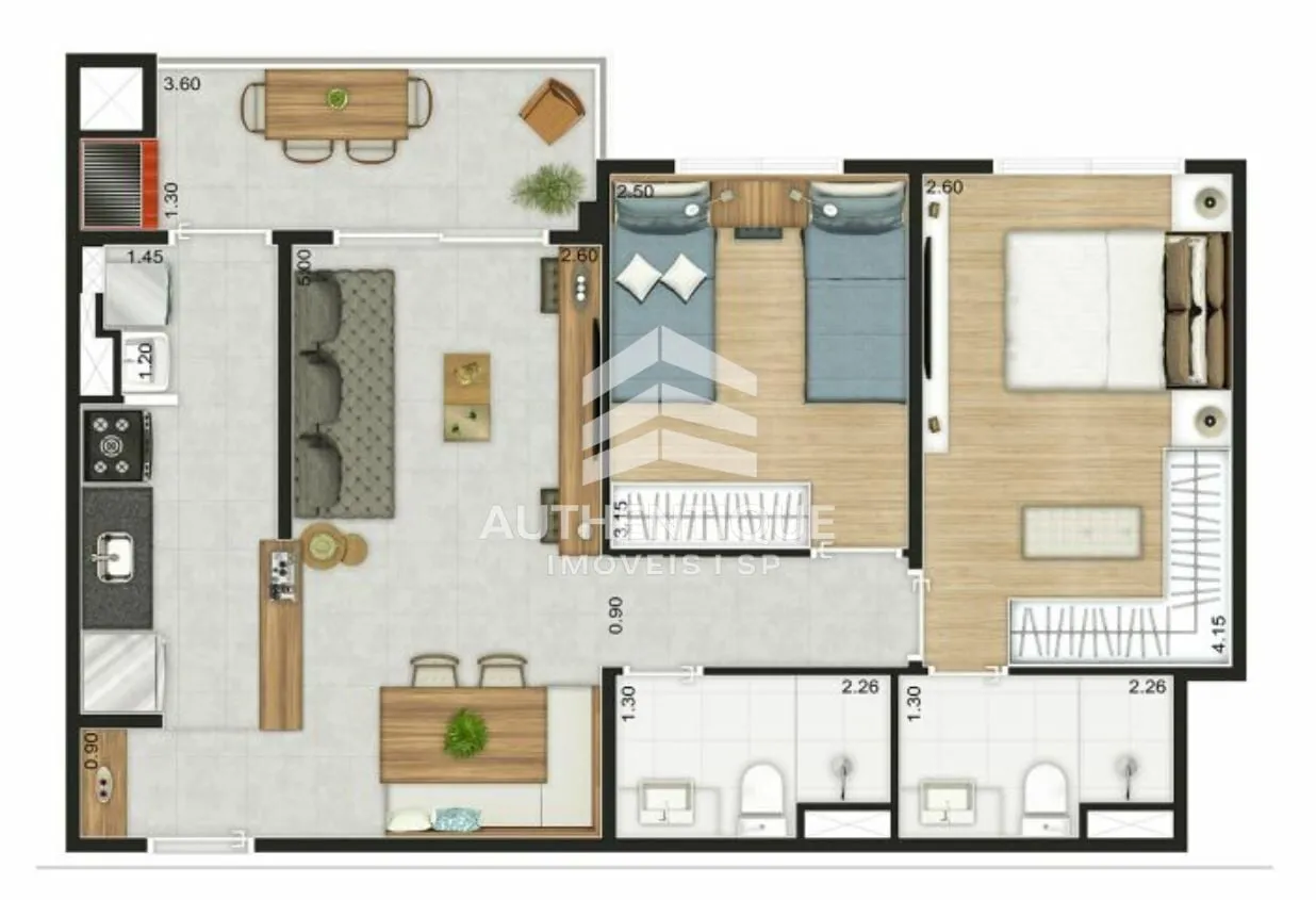 Imagem Praça Marajoara - Apartamento à venda no bairro Santo Amaro - São Paulo/SP, Zona Sul