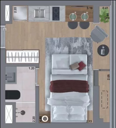 Imagem NIK SUNSET PAULISTA - PLANIK - Studios de 31m², excelente localização, 3 min da Estação Consolação!