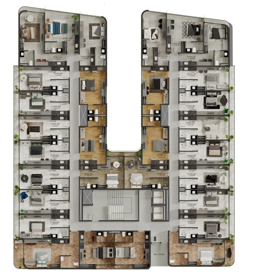 Imagem Flat à venda, 22 m² por R$ 465.000,00 - Intermares - Cabedelo/PB