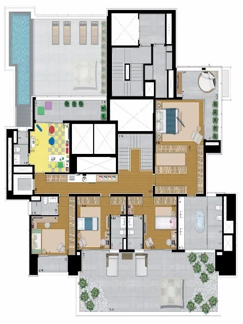 Imagem Edifício Helen Altos do Tatuapé, apartment in São Paulo Brazil, 4 suítes em Tatuapé São Paulo