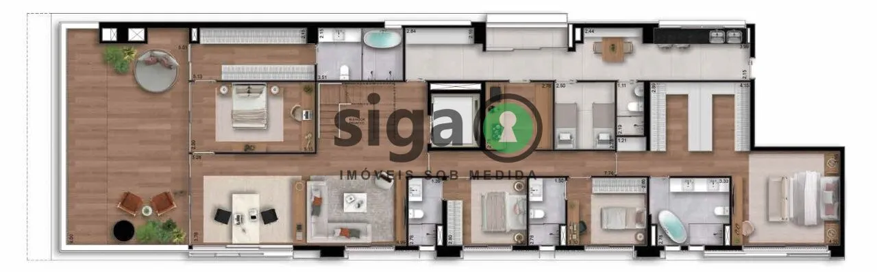 Imagem Cobertura duplex de 564m² no Jardim Paulista com exclusividade e luxo absoluto