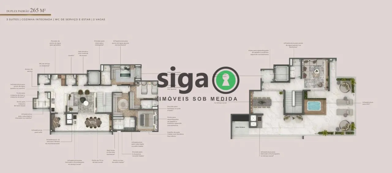 Imagem Cobertura Duplex para venda no Campo Belo 4 suítes, São Paulo - SP