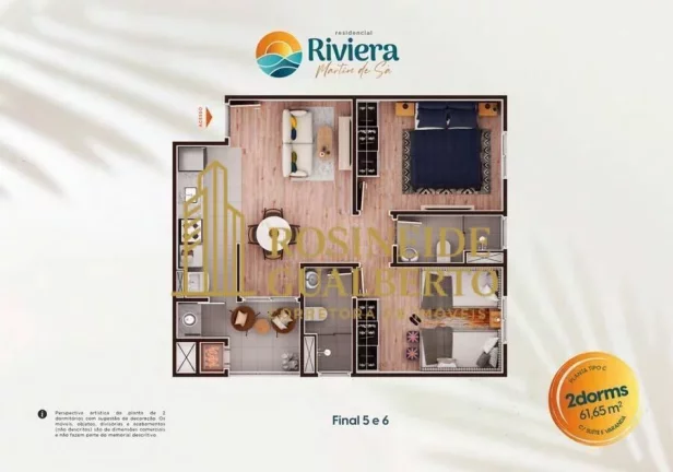 Imagem Unidades com 02 ou 03 dormitórios à venda no Cond. Riviera Martim de Sá