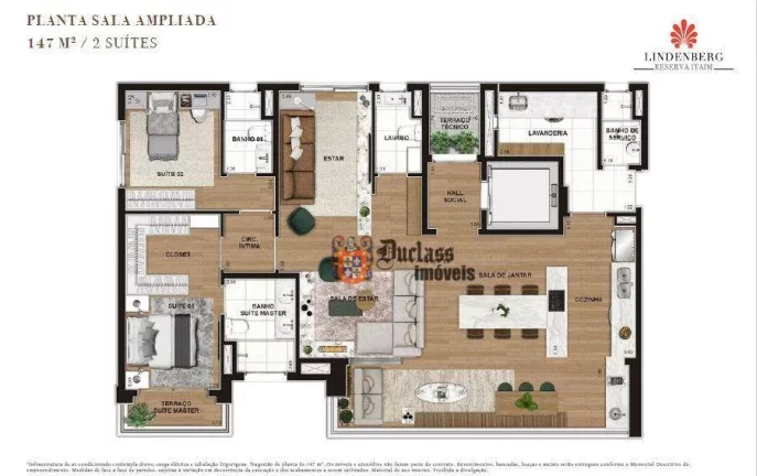 Imagem Apartamento Lindenberg com 3 suítes à venda, 147 m² por R$ 4.260.400 - Itaim Bibi - São Paulo/SP