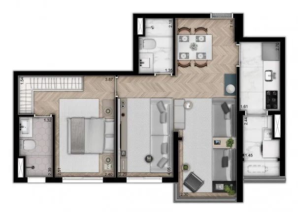 Imagem Apartamento com 2 Quartos à Venda, 64 m²em Vila Monte Alegre - São Paulo
