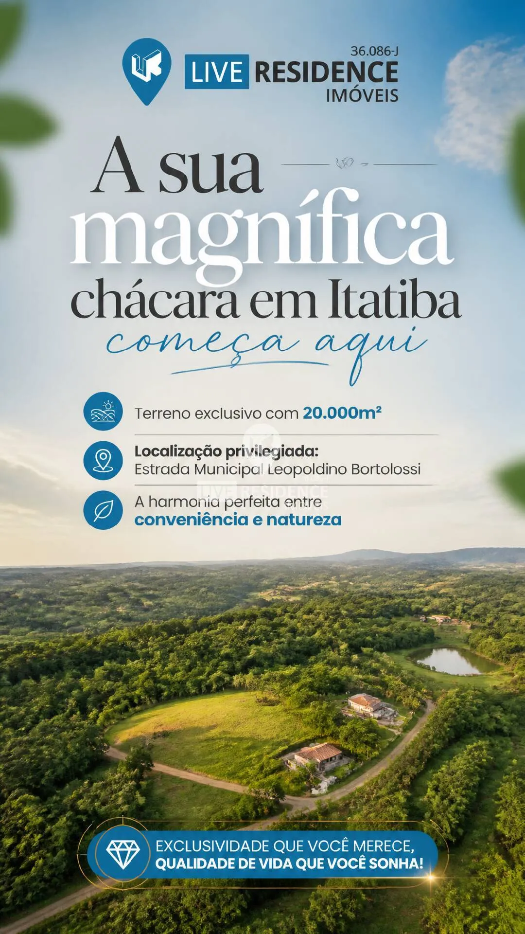 Foto do imóvel Sitio de 20.000m² documentação 100% no asfalto