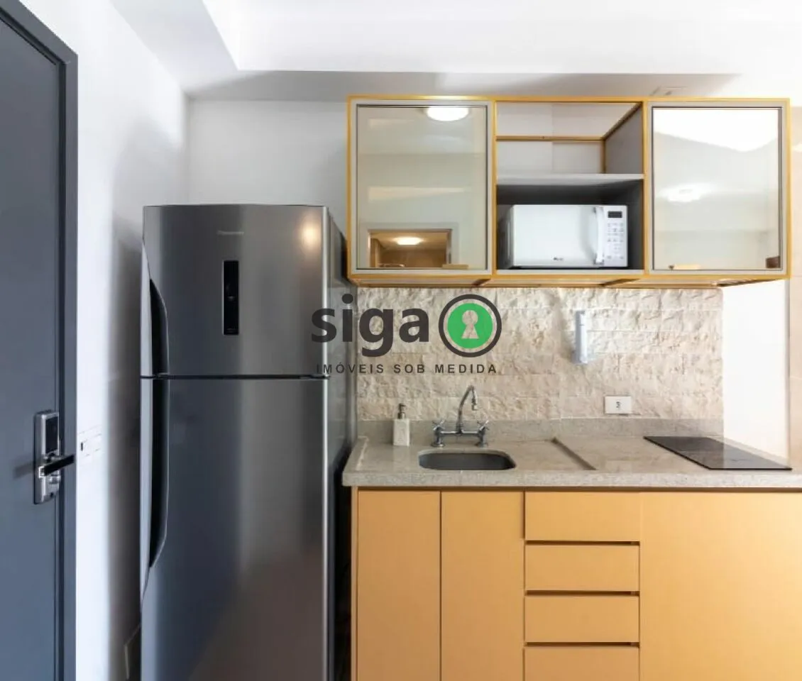 Imagem Apartamento 30m² para locação mobiliado, localizado em Moema.