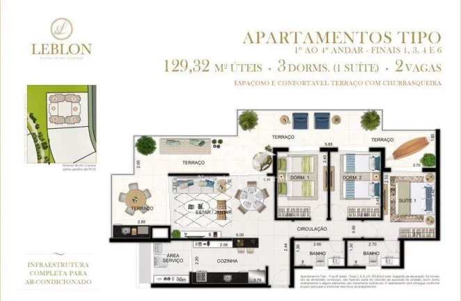 Imagem Cobertura Pé na Areia à venda com 4 Dormitórios 2 suítes 255 m² - Riviera de São Lourenço - Bertioga SP