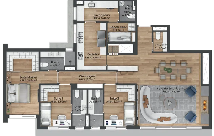 Imagem Apartamento com 3 Quartos à Venda, 208 m² em Mont Serrat - Porto Alegre