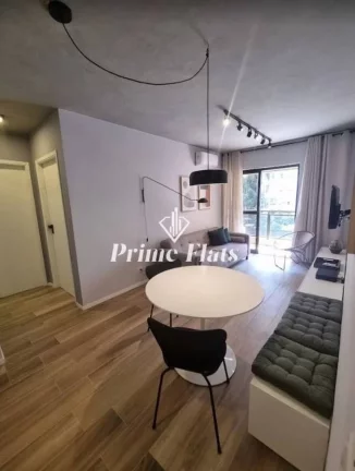 Imagem Flat disponível para locação no Condominio Edificio Flat London Residence Service no Jardim Paulista, com 42m², 1 dormitório e 1 vaga