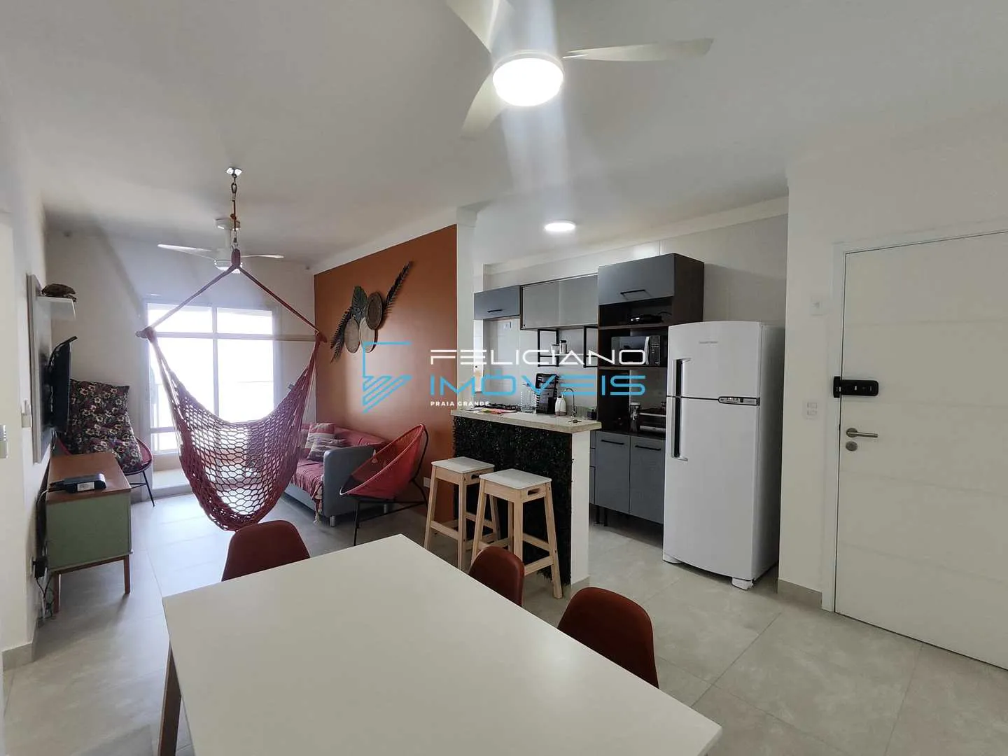 Imagem Apartamento com 2 quartos, Balneário Maracanã, Praia Grande - R$ 650 mil, Cod: 6250