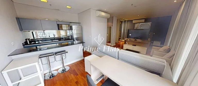 Imagem Flat disponível para locação no FL Residence, com 62m², 1 dormitório e 1 vaga de garagem