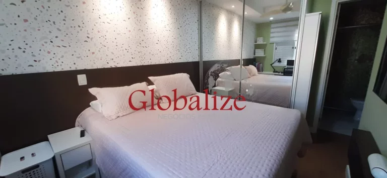 Imagem Belo apartamento em Santos no Marapé em condomínio de Altíssimo Padrão,2 dormitórios, uma suíte, uma vaga privativa, piscina por R$ 615.000,00
