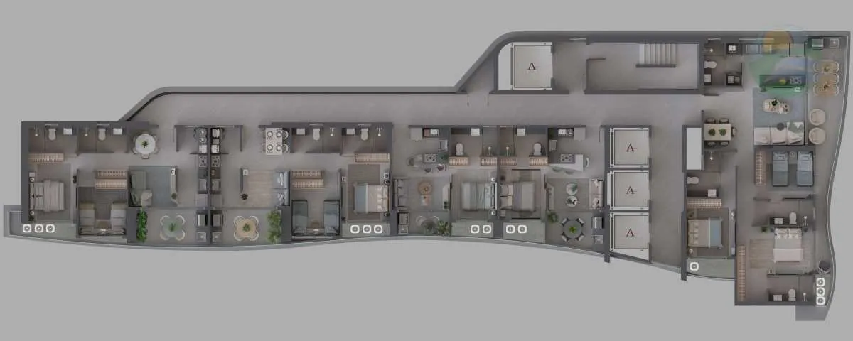 Imagem Apartamento de luxo 03 Suites, 109m2, em Miramar, João Pessoa, Paraíba.