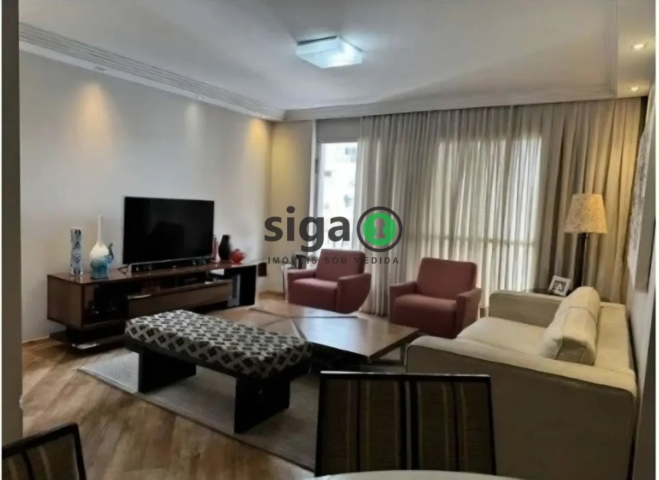Foto do imóvel Apartamento à Venda no Campo Belo - 132 m² | 3 Dormitórios |Andar Alto