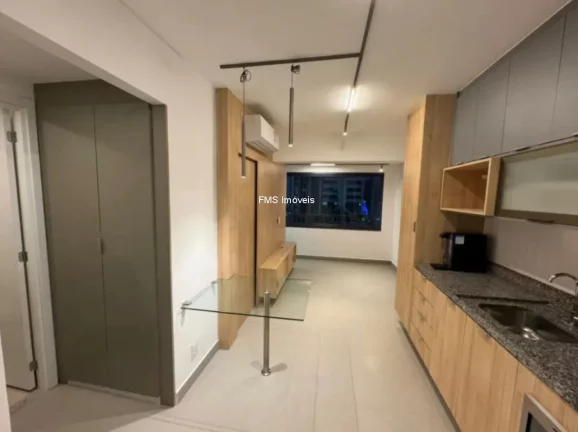 Foto do imóvel Apartamento para locação em Moema, com 1 quarto, 1 banheiro.