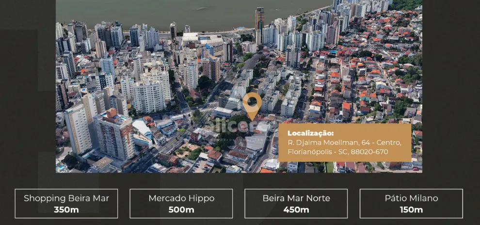 Imagem Studio Garden à venda com 1 quarto , 37,41m² em Centro Florianópolis