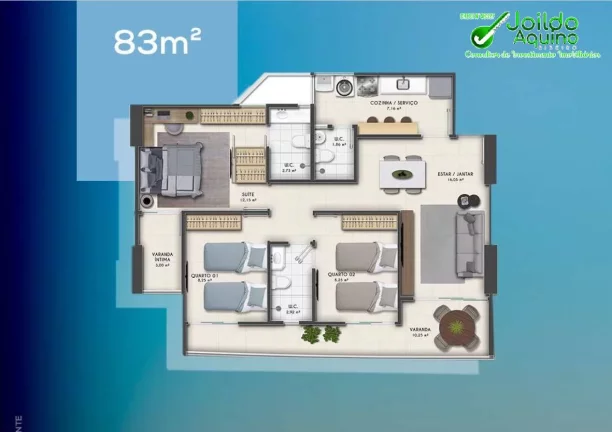 Imagem Apartamento na parquelândia, 3 quartos, nascente, lazer, 2 vagas