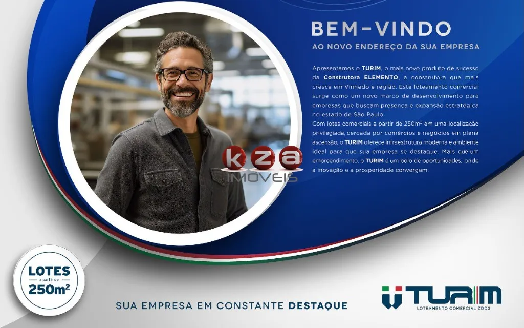 Imagem Terreno Comercial à Venda em Vinhedo-SP, Bairro Turim - Loteamento Comercial de a partir de 250m² de Área