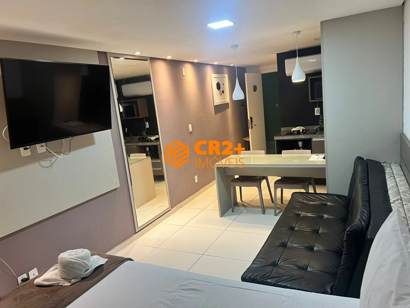 Imagem Vendo Flat 32m² em Porto de Galinhas MOBILIADO com Varanda gourmet no TÉRREO