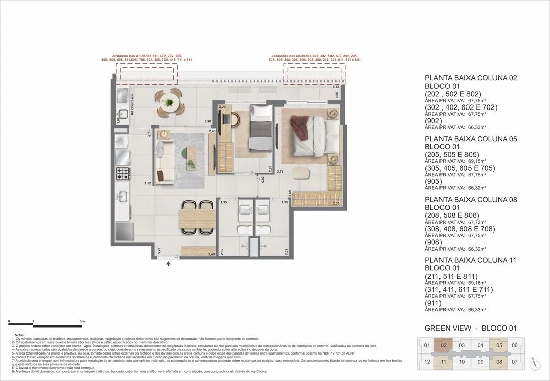 Foto do imóvel: Apartamento com 2 Quartos à Venda, 67 m² em Barra da Tijuca - Rio de Janeiro