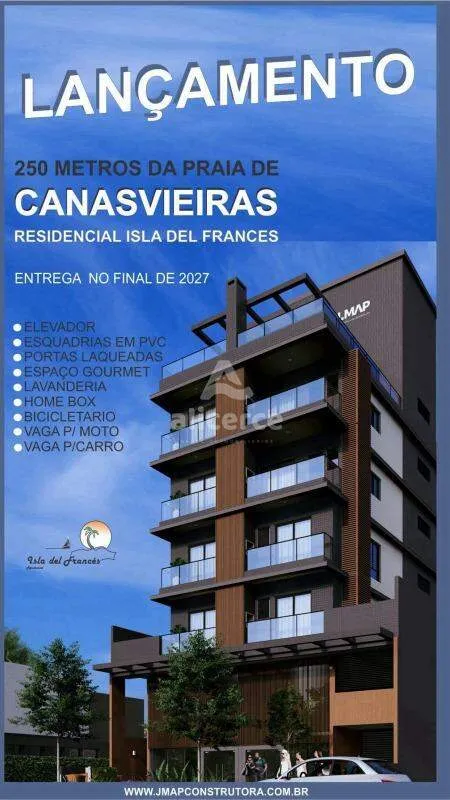 Imagem Apartamento 1 dorm. com suíte, Canasvieiras (Florianópolis) com 1 vaga, entrada parcelada e financiamento