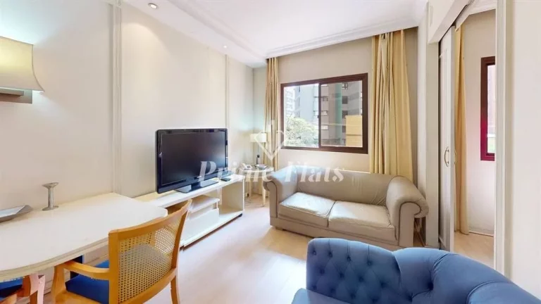 Imagem Flat disponível para venda no The World Hotels na Vila Olímpia, com 30m², 1 dormitório e 1 vaga
