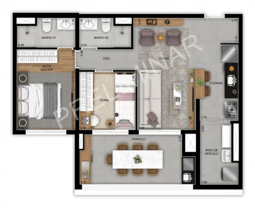 Imagem Apartamento com 2 Quartos à Venda, 89 m² em Jardim Prudência - São Paulo