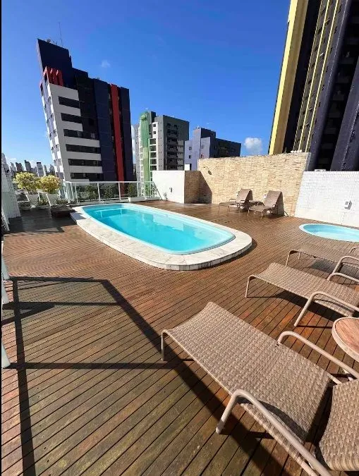 Imagem Apartamento mobiliado em Manaíra com 39m², 1 quarto, lazer completo e localização privilegiada próximo à praia.