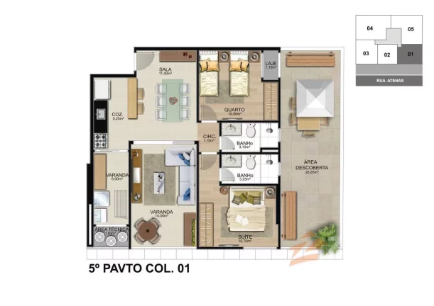 Imagem Lançamento Duna Residence, próximo à Avenida Paris com a Beira Mar