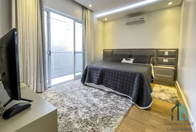 Imagem (Estuda permuta e financiamento) Sobrado Semi mobiliado lindo, 03 suítes, piscina, 06 vagas, em São José dos Pinhais PR
