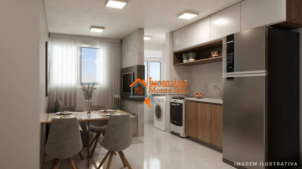 Imagem Apartamento com 2 dormitórios à venda, 37 m² por R$ 246.000 - Vila Nova Bonsucesso - Guarulhos/SP