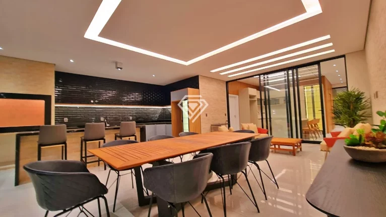 Imagem Sobrado 4 Suítes + Home, 400 m² c/ lazer à Venda no Condomínio Mirante do Lago