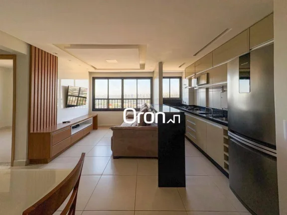 Imagem Apartamento mobiliado com 2 dormitórios à venda, 56 m² por R$ 499.000 - Parque Goiá Condomínio Clube - Goiânia/GO