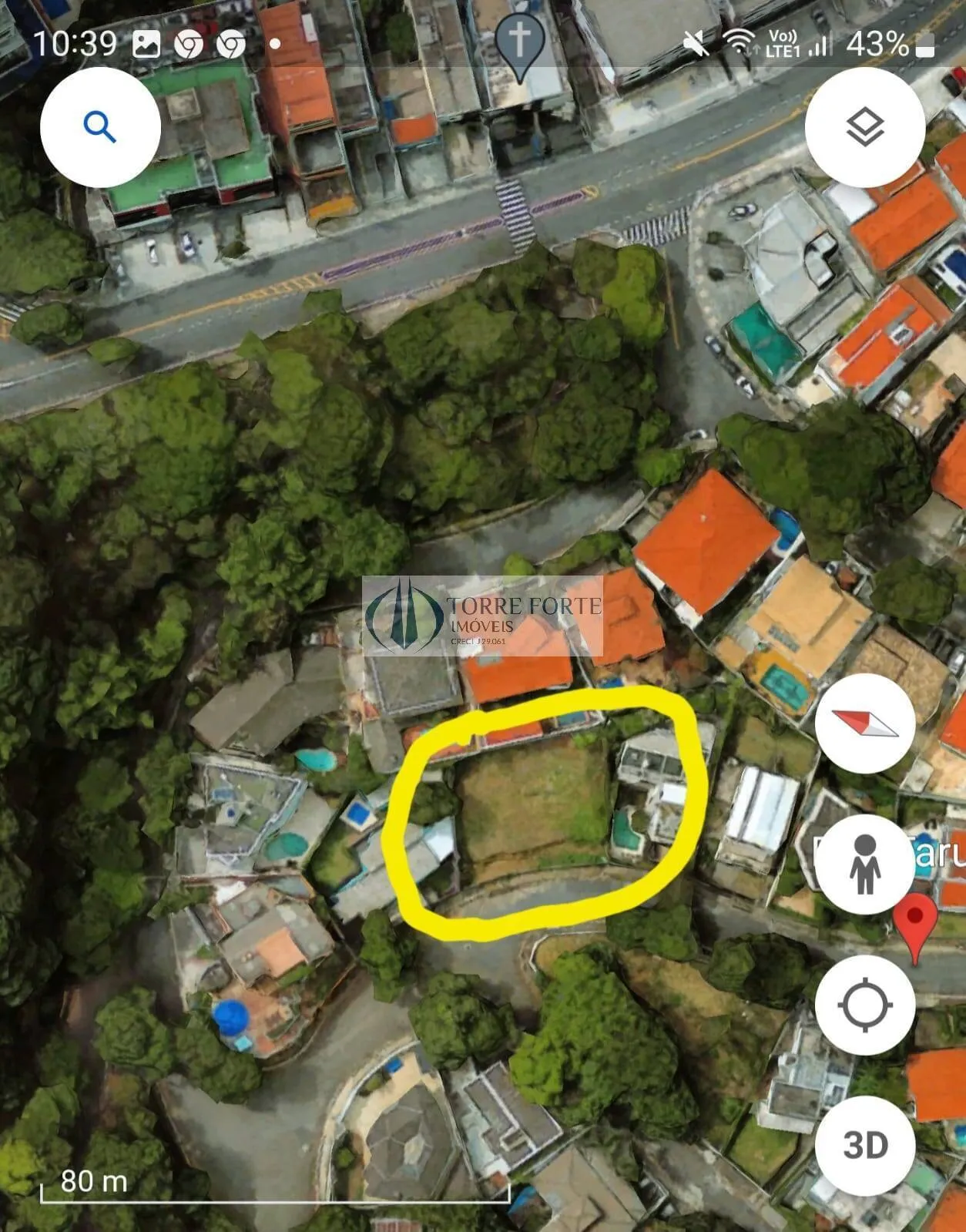 Imagem Ótimo terreno com 560 m² no Alto de Pinheiros, pronto para construir.