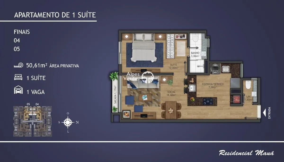 Imagem Vende-se apartamento em canela a 3 minutos da Catedral de Pedra