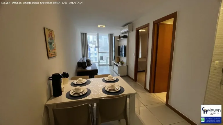 Imagem Apartamento à venda na Barra, Expresso 2222, 1 Quarto, Porteira Fechada, Vista Cristo e Piscina no Roof Top euma vaga