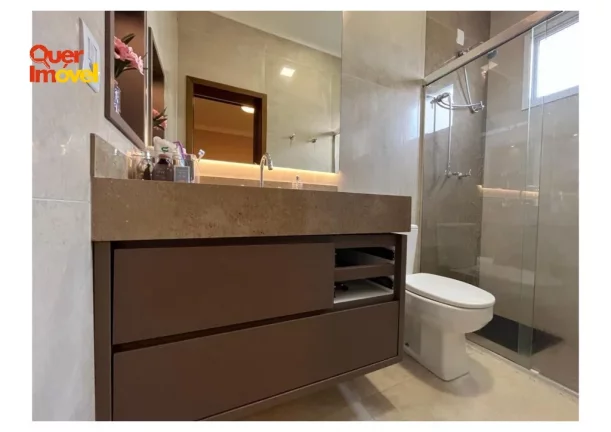 Imagem Luxuosa Casa em Condomínio à Venda em Ribeirão Preto-SP, Jardim Cybelli: 4 Quartos, 4 Suítes, 1 Sala, 5 Banheiros, 4 Vagas, 266,10 m².