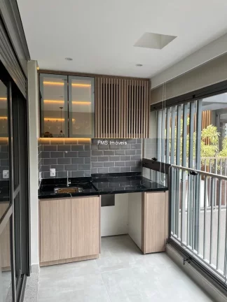 Imagem Apartamento à venda ou locação no Paraíso, com 1 quarto, 1 vaga.