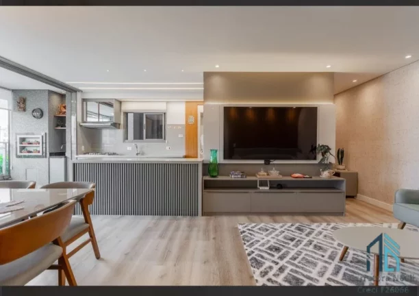 Imagem Apartamento mobiliado a venda, 03 quartos sendo 02 suítes, 02 vagas no Centro de Curitiba PR