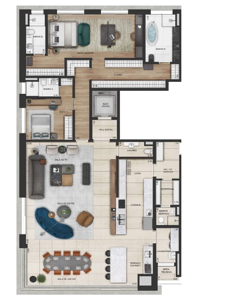 Imagem Imperdível: Apartamento de luxo no Edifício LINDENBERG GROENLÂNDIA, com 4 quartos e 321m² no Jardim América, São Paulo-SP!