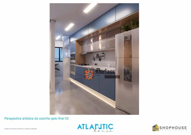 Imagem Apartamento à venda, 75,79 m² por R$ 569.000 - Maracanã - Praia Grande/SP