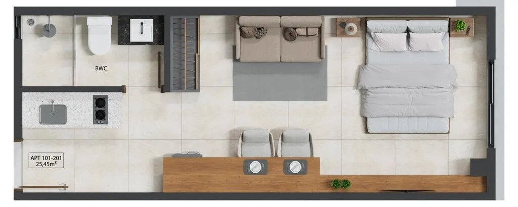 Imagem Flat à venda, 27 m² por R$ 418.997,00 - Bessa - João Pessoa/PB