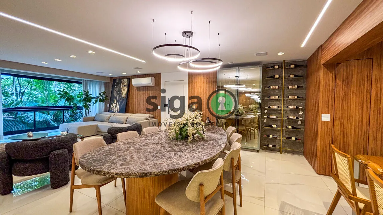 Imagem Apartamento à venda no Panamby: 122m² , 3 dorms (2 suítes) decoração impecável e pronto para morar
