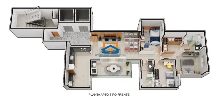Imagem Apartamento de 3 quartos no bairro Horto em Ipatinga - MG