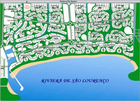 Terreno à Venda, 553 m² em Riviera - Bertioga
