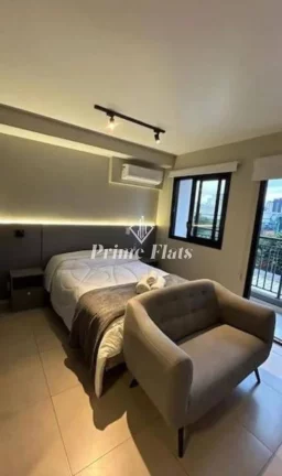 Imagem Flat disponível para locação no Is Moema Condomínio, com 25m² e 1 dormitório